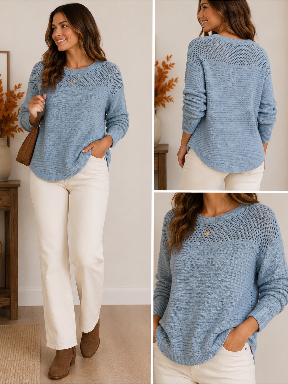 BluBerry Italia Made in Italy Open Knit Sweater | 
NWT | Size 3